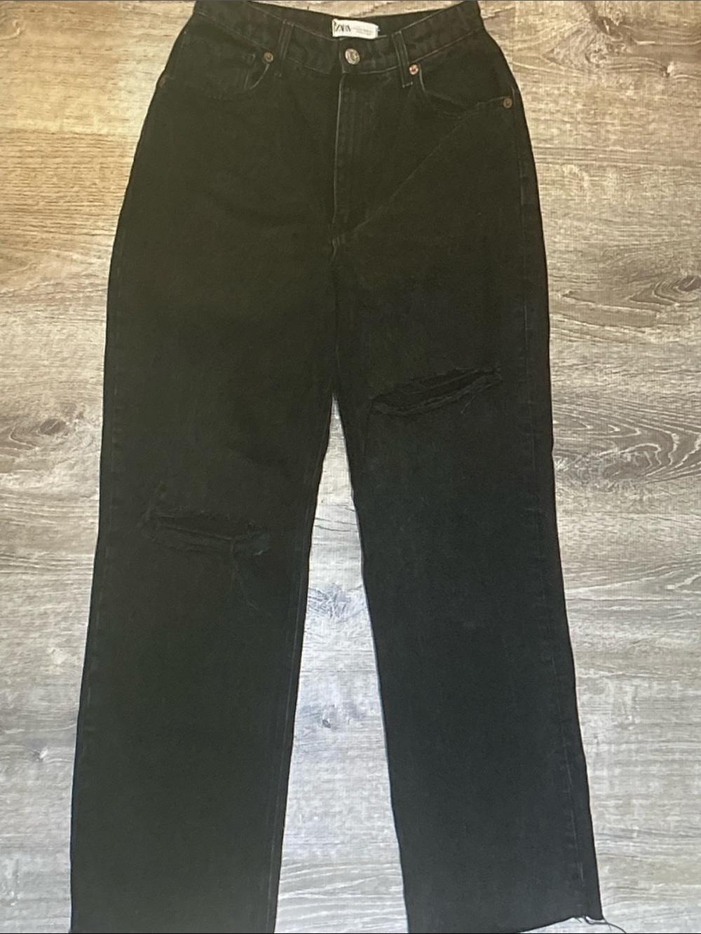 Zara Black Wide Leg Jeans